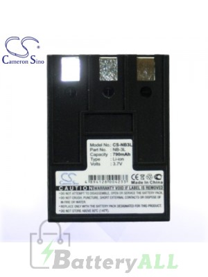 CS Battery for Canon PowerShot SD100 / SD110 / SD500 / SD550 Battery 790mah CA-NB3L