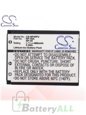 CS Battery for Fujifilm FinePix JZ500 / JZ505 / JZ700 / L30 Battery 660mah CA-NP45FU