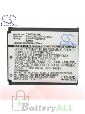 CS Battery for JVC GZ-VX775 / GZ-VX815B / GZ-VX815BEK Battery 1200mah CA-VG212MC