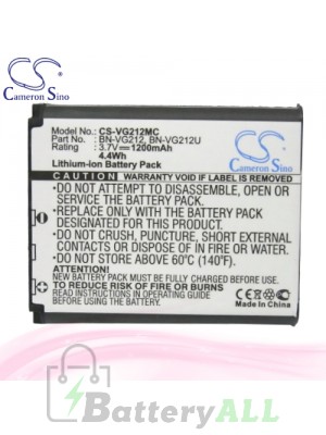 CS Battery for JVC GZ-V700 / GZ-VX700 / GZ-VX700BU Battery 1200mah CA-VG212MC