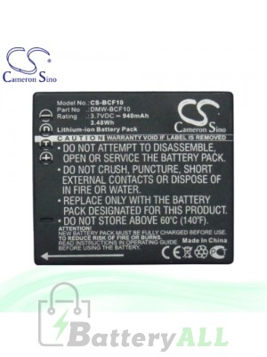 CS Battery for Panasonic Lumix DMC-FS6EB-S / DMC-FS8 / DMC-FS7 Battery 940mah CA-BCF10