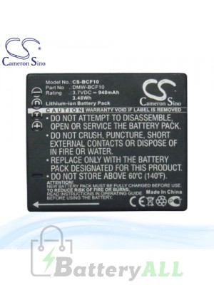 CS Battery for Panasonic Lumix DMC-FS30 / DMC-FS30A / DMC-FS25 Battery 940mah CA-BCF10