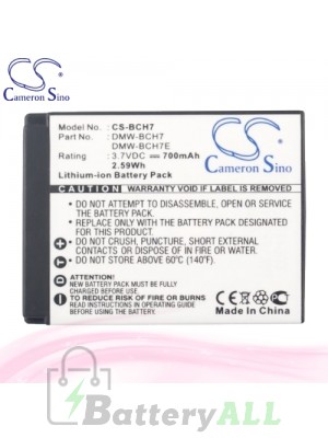 CS Battery for Panasonic Lumix DMC-FP2H / DMC-FP2R / DMC-FP3 Battery 690mah CA-BCH7