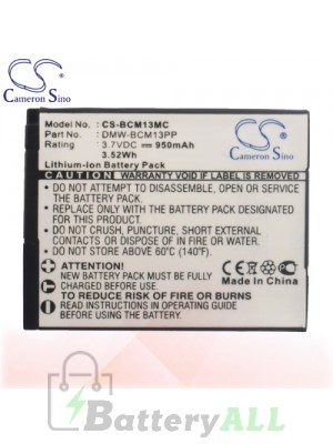 CS Battery for Panasonic Lumix DMC-ZS45K / DMC-ZS50K Battery 950mah CA-BCM13MC