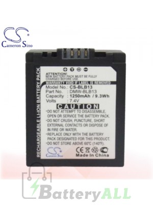 CS Battery for Panasonic Lumix DMC-GH1KEB-K / DMC-G1W Battery 1250mah CA-BLB13