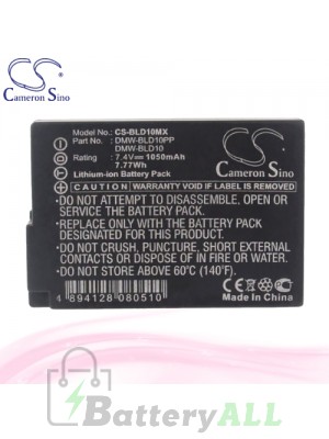 CS Battery for Panasonic Lumix DMC-GF2C / DMC-GF2CEB Battery 1050mah CA-BLD10MX