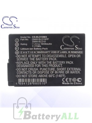 CS Battery for Panasonic Lumix DMC-G3KR / DMC-G3KT Battery 1050mah CA-BLD10MX