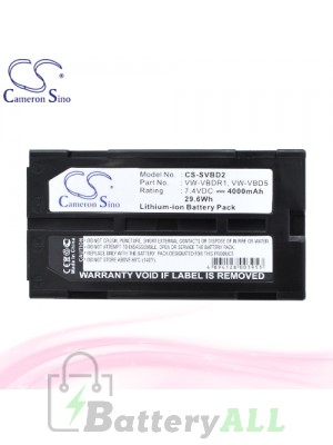 CS Battery for Panasonic NV-DX110EG / PV-D1000 / PV-DV1000 Battery 4000mah CA-SVBD2