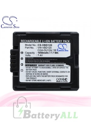 CS Battery for Panasonic DZ-MV730 / DZ-MV730E / DZ-MV750 Battery 1050mah CA-VBD120