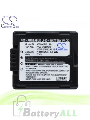 CS Battery for Panasonic VDR-M70 / VDR-M70B / VDR-M70EG-S Battery 1050mah CA-VBD120