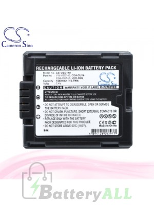 CS Battery for Panasonic NV-GS30 / NV-GS300 / NV-GS320 Battery 1440mah CA-VBD140