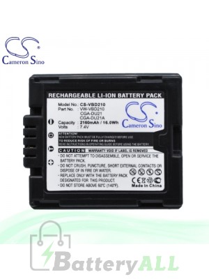 CS Battery for Panasonic SDR-H18 / SDR-H20 / SDR-H20EB-S Battery 2160mah CA-VBD210