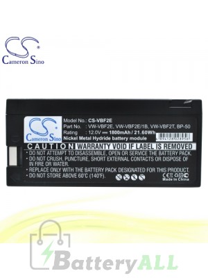 CS Battery for Panasonic PV710 / PV710D / PV715S / PV750D Battery 1800mah CA-VBF2E