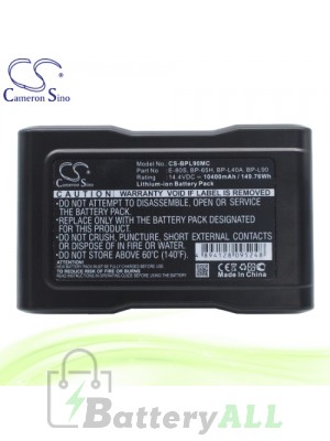 CS Battery for Sony DVW-970 / DVW-970P / DVW-9WS / DXC-D35 Battery 10400mah CA-BPL90MC