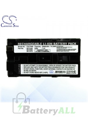 CS Battery for Sony DSR-PD100A / DSR-PD150 / DSR-PD150P Battery 2000mah CA-F550