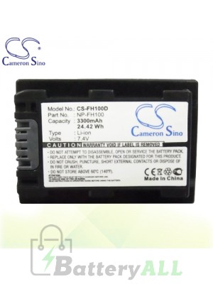 CS Battery for Sony HDR-UX19E / DCR-HC16 / DCR-HC18 Battery 3300mah CA-FH100D