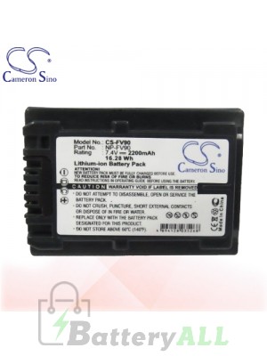 CS Battery for Sony HDR-CX550V / HDR-CX550VE / HDR-HC7 Battery 2200mah CA-FV90