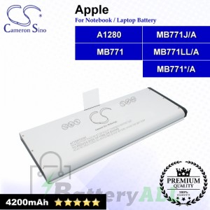 CS-AM1280NB For Apple Laptop Battery Model A1280 / MB771 / MB771*/A / MB771J/A / MB771LL/A