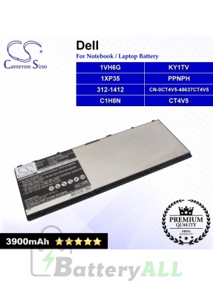 CS-DEL100NB For Dell Laptop Battery Model 1VH6G / 1XP35 / 312-1412 / C1H8N / CN-0CT4V5-48637 / CT4V5