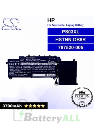 CS-HPS003NB For HP Laptop Battery Model 787520-005 / HSTNN-DB6R / PS03XL