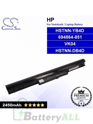 CS-HPV140NB For HP Laptop Battery Model 694864-851 / 728248-221 / 751906-541 / 888182064801 / 888793070352