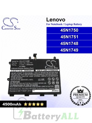 CS-LVY110NB For Lenovo Laptop Battery Model 45N1748 / 45N1749 / 45N1750 / 45N1751