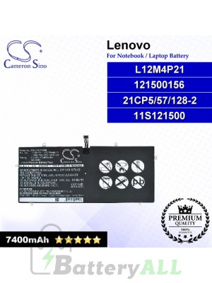 CS-LVY213NB For Lenovo Laptop Battery Model 11S121500 / 121500156 / 21CP5/57/128-2 / L12M4P21