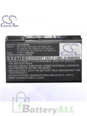 CS Battery for Acer Aspire 9010 / 9100WLMi / 9101WLMi / 9102WLMi Battery L-AC290HB