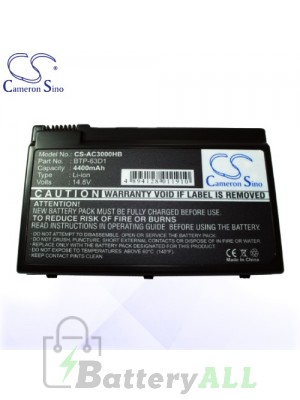 CS Battery for Acer BT.T2803.001 / Aspire 3020 / 3021WLMi Battery L-AC3000HB