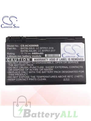 CS Battery for Acer TravelMate 2490 / 2492NLMi / 2492WLMi / 2493NWLMi Battery L-AC4200NB