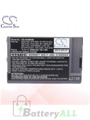 CS Battery for Acer TravelMate 653 / 6000 / 654 / 655LCi / 660 / 801 Battery L-AC660HB