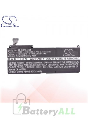 CS Battery for Apple MacBook Pro MB985LL/A 15.4" / MC118LL/A 15.4" Battery L-AM1342NB