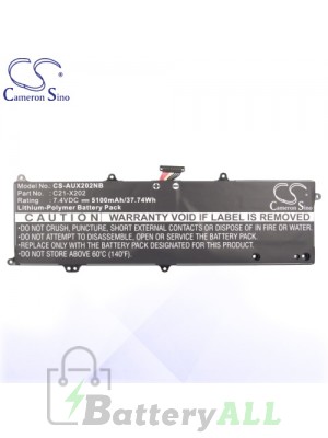 CS Battery for Asus VivoBook S200E Series / S200L3217E / S200L987E / X201 Battery AUX202NB