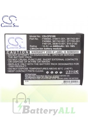 CS Battery for Compaq Pavilion ZE4400-DM391AV / ZE4401 / ZE4401US-DL389A Battery L-CP2100