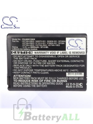 CS Battery for HP Pavilion ZD8002AP / ZD8003AP / ZD8004 / ZD8004AP Battery 6600mah NX9110HX