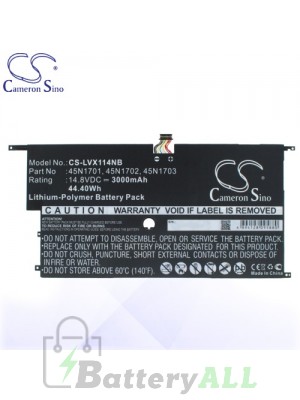 CS Battery for Lenovo 45N1701 / 45N1702 / 45N1703 Lenovo 20A8 Battery L-LVX114NB