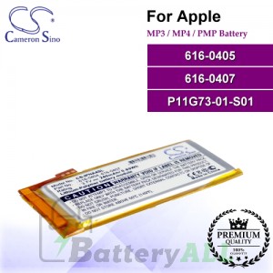 CS-IPNA4SL For Apple Mp3 Mp4 PMP Battery Model 616-0405 / 616-0407 / P11G73-01-S01