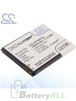 CS Battery for Alcatel TLiB5AF / Linkzone MW41 Battery OT997XL