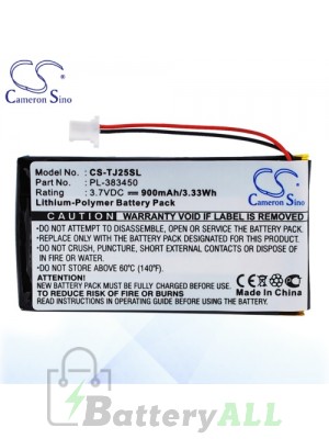 CS Battery for Sony PL-383450 / Sony Clie PEG-TJ25 PEG-TJ35 Battery TJ25SL