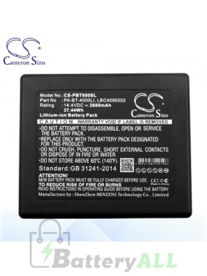 CS Battery for Brother PT-E850TKW / PTP900W / PT-D800W Battery PBT950SL