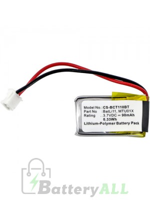 intercom D5141 Battery Replacement (CameronSino Brand) 90mAh CS-BCT110BT-3-AS3