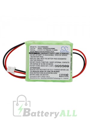 Honeywell K0257 Battery Replacement (CameronSino Brand) 700mAh CS-HYW580BU-AS7