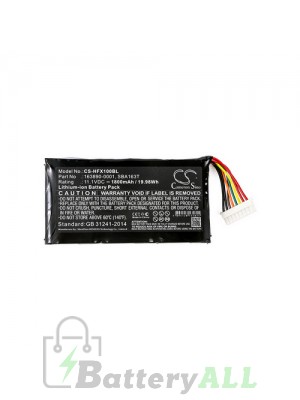 Honeywell SBA163T Battery Replacement (CameronSino Brand) 1800mAh CS-HFX100BL-BS3