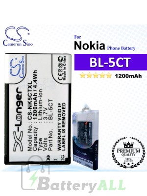 CS-NK5CTXL For Nokia Phone Battery Model BL-5CT