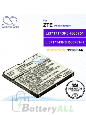 CS-ZTN860XL For ZTE Phone Battery Model Li3717T43P3H565751 / Li3717T43P3H565751-H