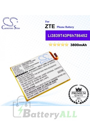 CS-ZTQ509SL For ZTE Phone Battery Model Li3839T43P6h786452