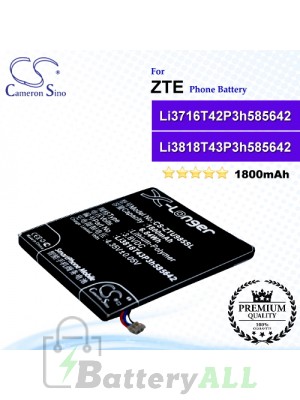 CS-ZTU985SL For ZTE Phone Battery Model Li3818T43P3h585642 / Li3716T42P3h585642