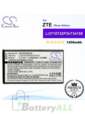 CS-ZTX501SL For ZTE Phone Battery Model Li3715T42P3h734158