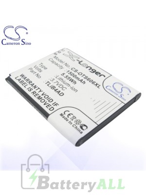 CS Battery for Alcatel TLiB4AD / CAB1500008C1 / One Touch View Battery PHO-OTS606XL