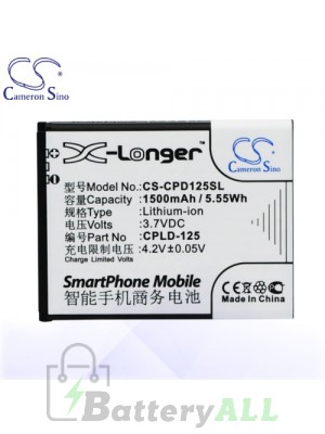 CS Battery for Coolpad CPLD-125 / CPLD-134 / Coolpad 8017-t00 Battery PHO-CPD125SL